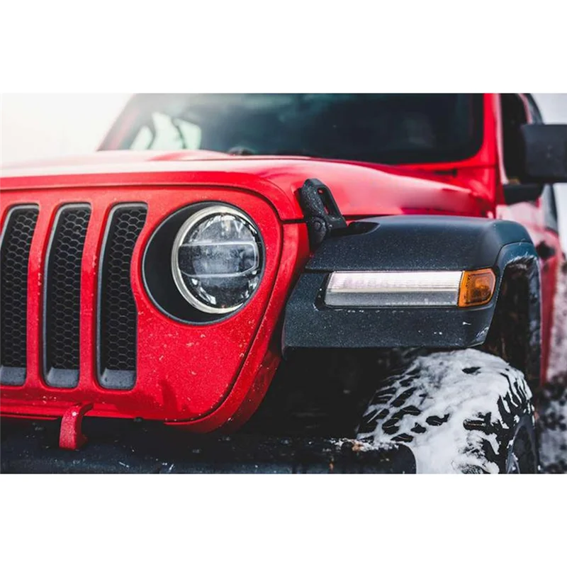 

A77T-Front Grille Frame Headlight Ring Mesh Ring For Wrangler 2018 New Model Jeep Exterior Modification