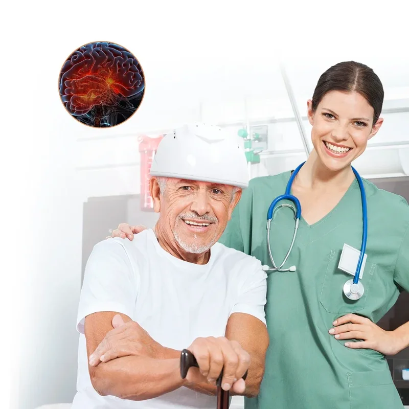 Gran oferta, tratamiento del insomnio de Suyzeko, dispositivo frío de 810nm, fotobiomodulación LED, casco cerebral