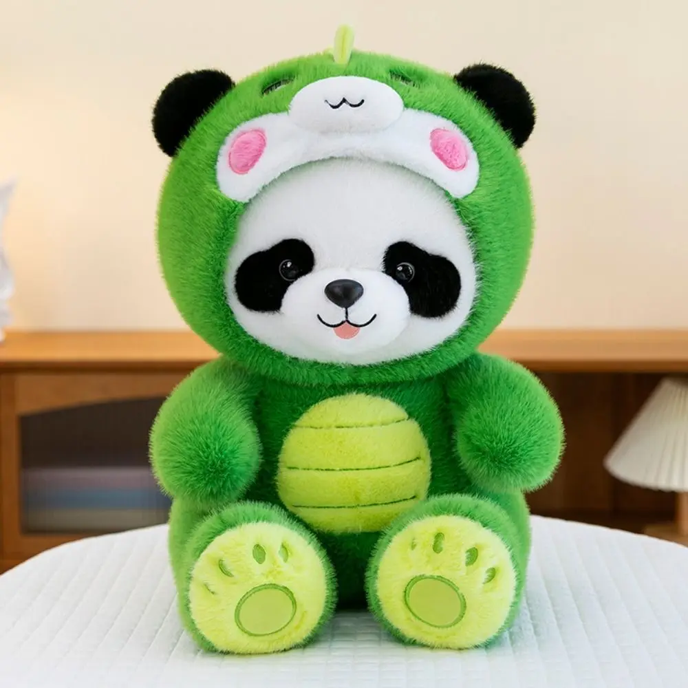 

PP хлопок трансформирующий дракон панда мягкий крокодил моделирование панды игрушки Ins коллекция косплей панда дракон фаршированный