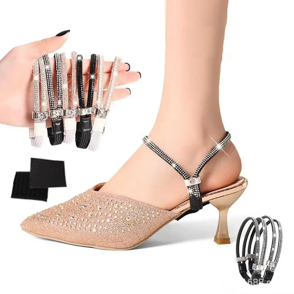 Женские шнурки на высоком каблуке, бесплатные треугольные шнурки на щиколотке, регулируемые украшения для обуви