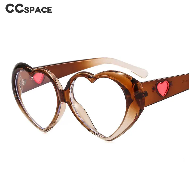 53181 New Style Heart-Shaped Glasses Frame Anti-Blue Light Glasses Fashion Ladies Rainbow Color Eyeglasses