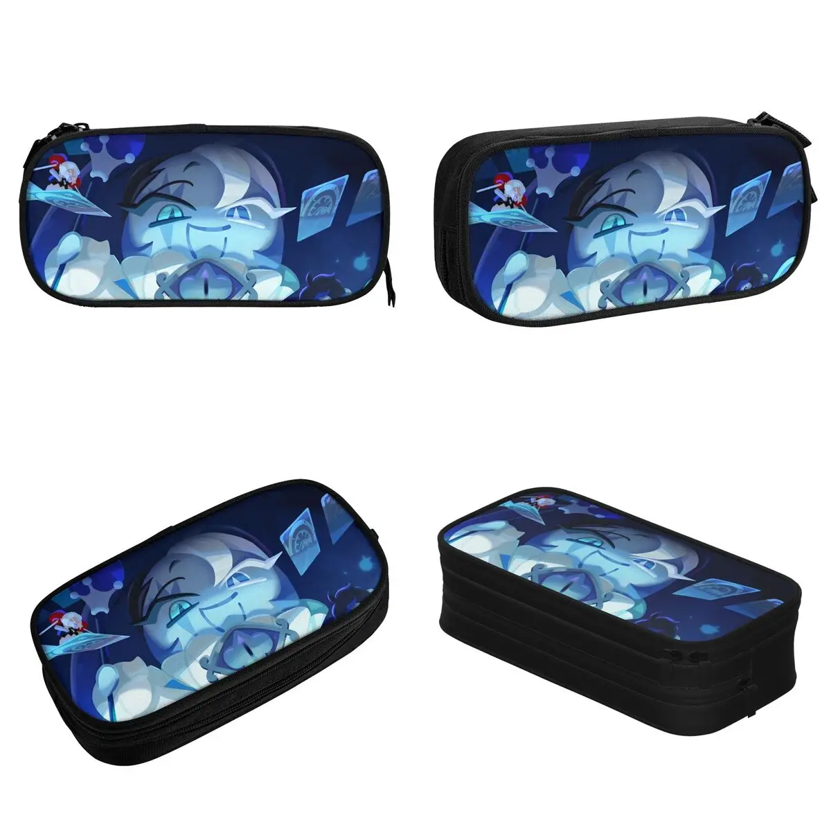 Shadow Milk Cookie Run Kingdom مقلمة جديدة كارتونية أنيمي صندوق القلم أكياس للطلاب تخزين كبير مدرسة هدية قلم رصاص الحقيبة