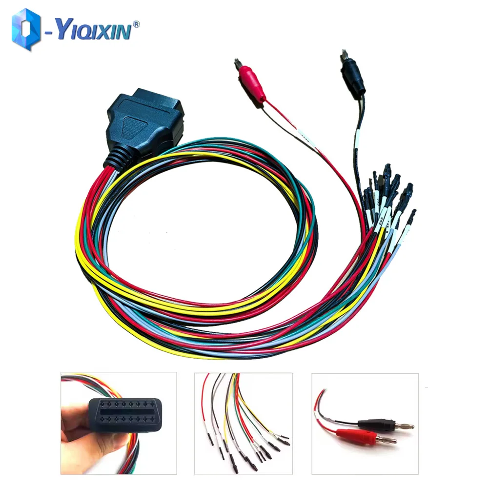 OBD Breakout Tricore Interface Cable With ECU Pinout 12V Switch Includ OBD2 Diagnostic Adapter ECU Universal Connection Cable