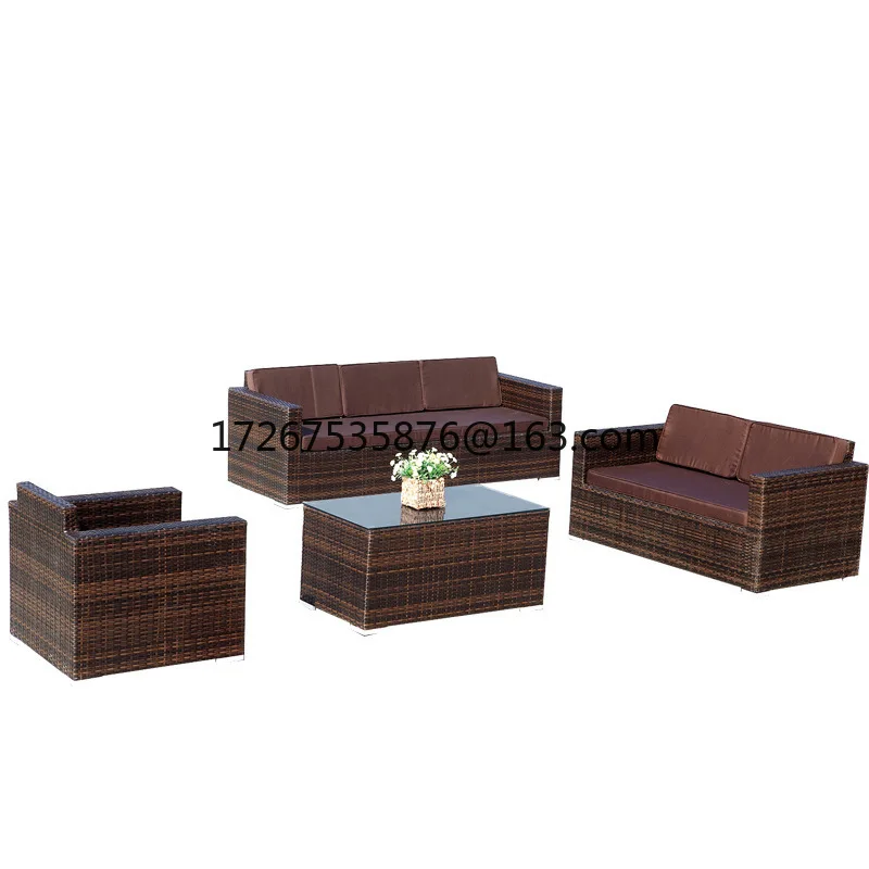 

Furniture sofa rattan sofa balcony rattan sofa chair outdoor rattan table and chair combination