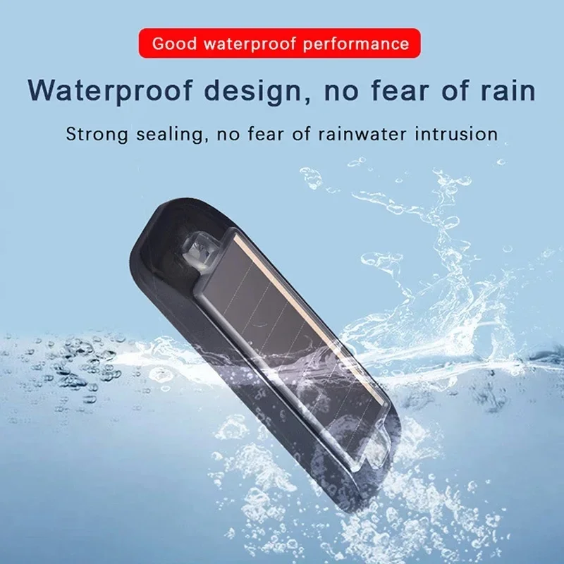 ไฟเตือนความปลอดภัยปลอมพลังงานแสงอาทิตย์ - ไฟเตือน LED กระพริบไร้สายสำหรับรถยนต์รถยนต์ป้องกันการโจรกรรมประตูโรงรถบ้าน