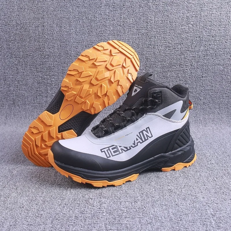 2026 New Arrival Hiking Sneakers For Men Anti-Slip Trekking Shoes Men Winter Warm Climbing Shoes Men Mid-Top Man Shoe Mountain