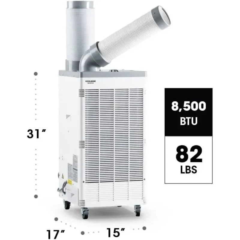 KoolBase MSC407NE Indoor Outdoor Mobile Spot Cooler, Portable Air Conditioner, 8,500BTU, R410A Refrigerant Household Appliances