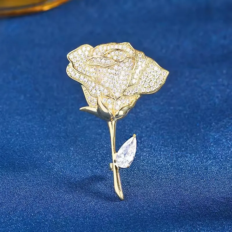Dainty Flower Brooches for Women Men Fashion Rose Peony Lily Iris Plant Pin Office Party Casual Accessory Jewelry Gift 2025
