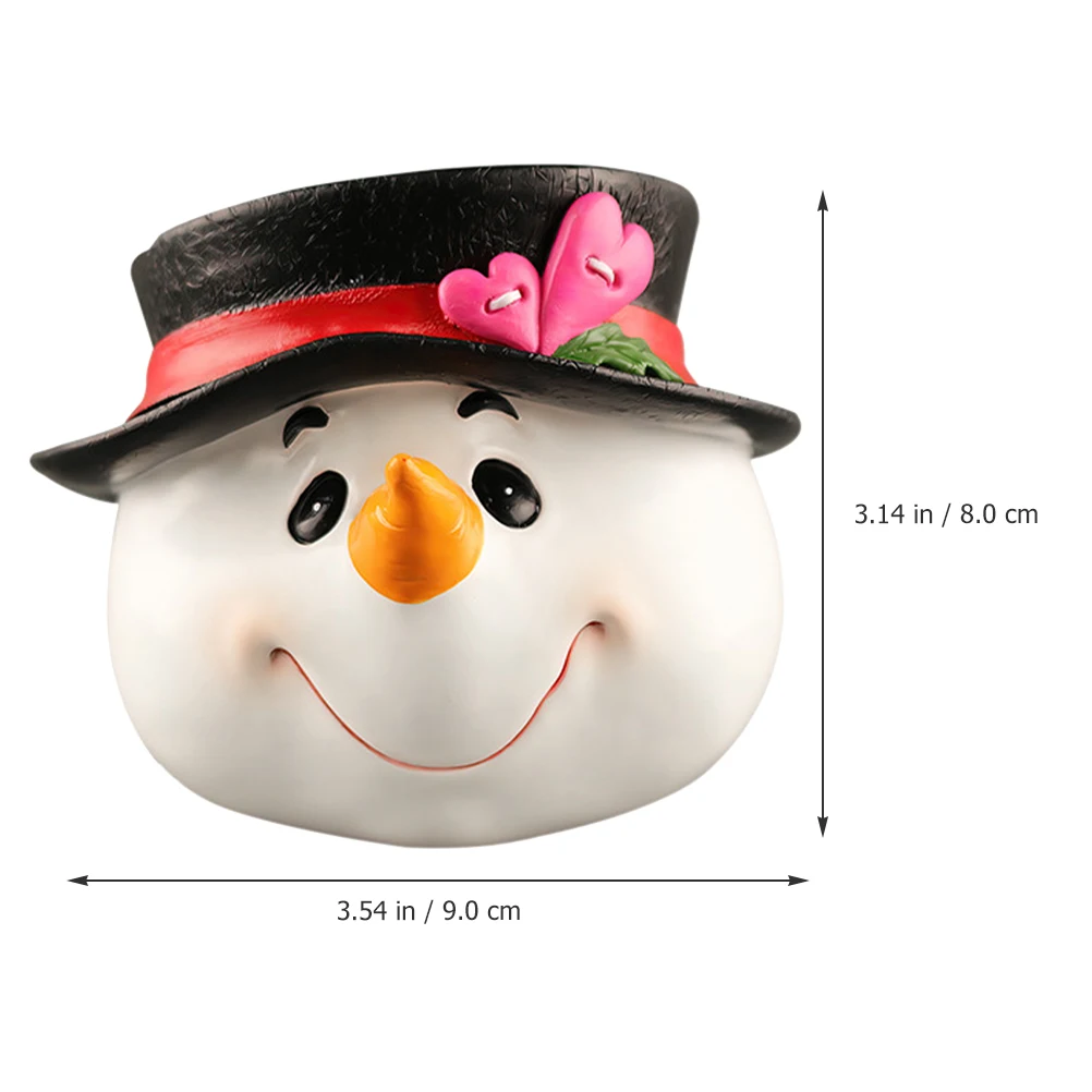 

Exquisite Christmas Snowman Decoration High Durability Resin Material Xmas Landscape Decor Home Office Desk Snowman Decor