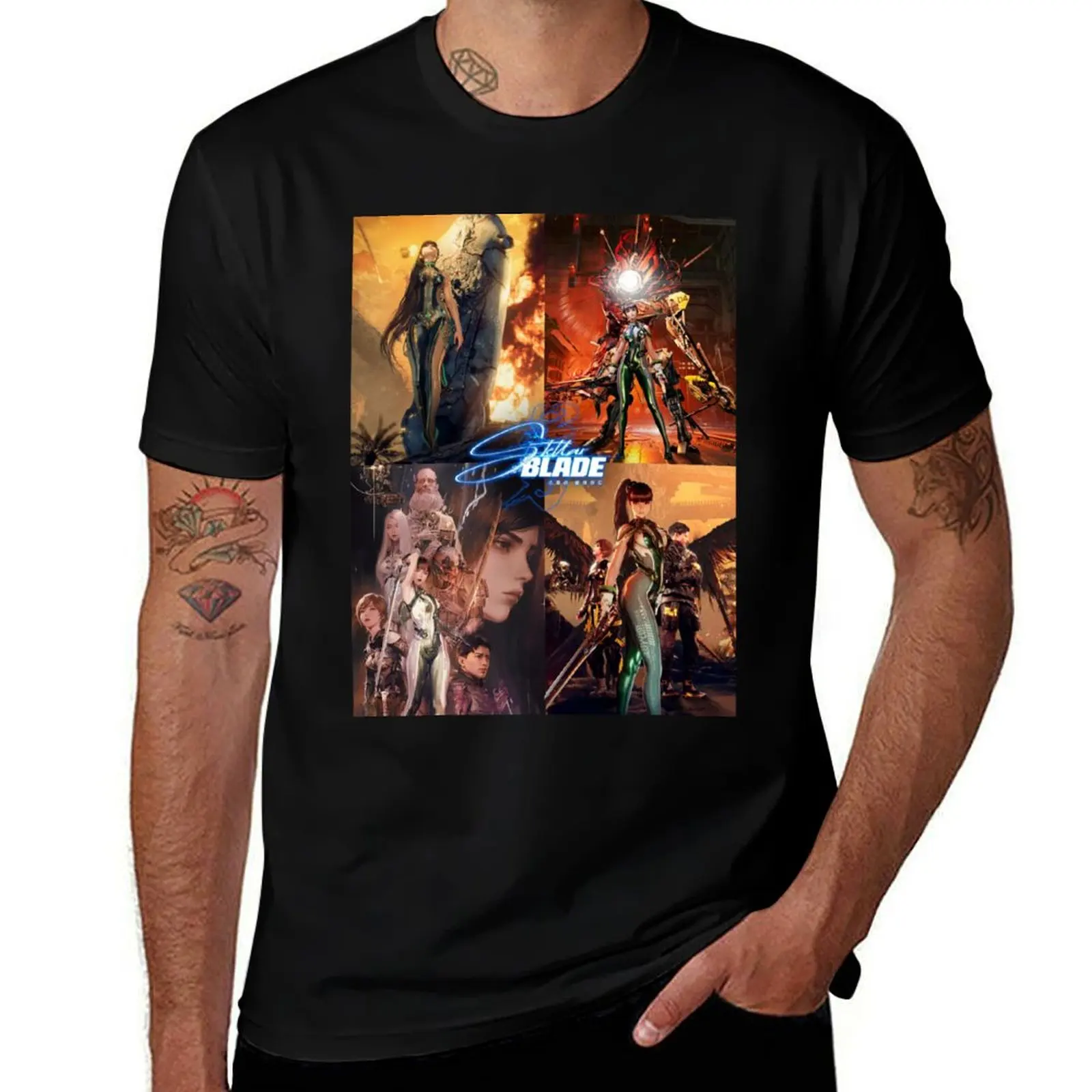 

stellar blade Stellar Blade T-Shirt Urban Casual Loose Fit Tee