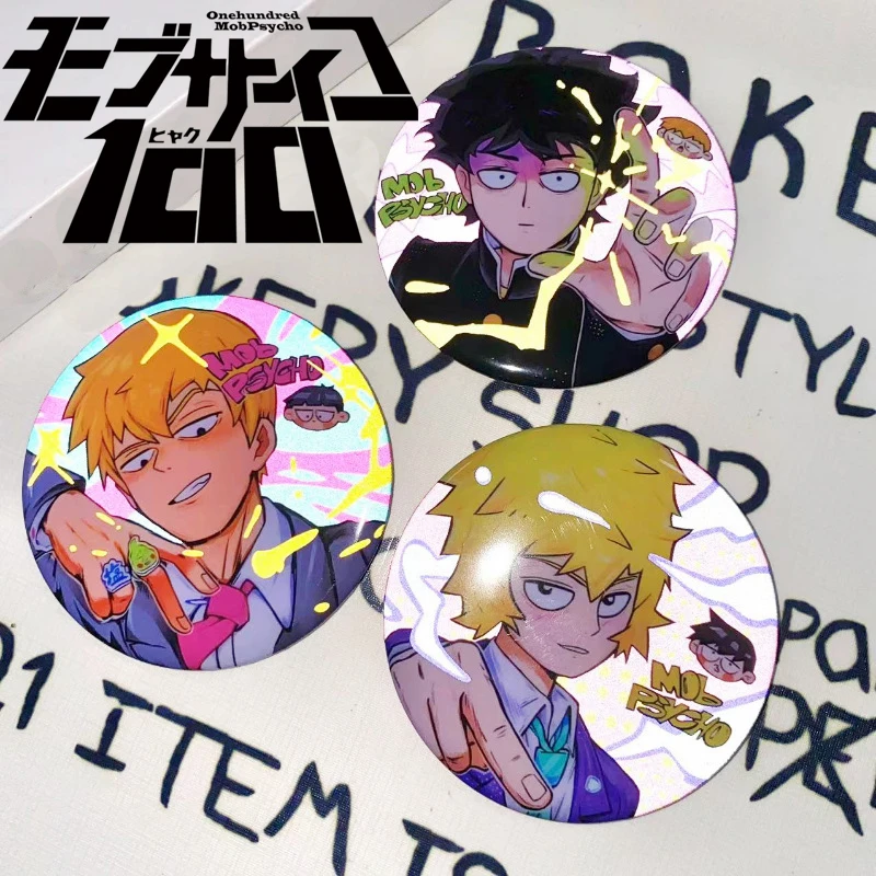 Аниме-значок-брошь-для-косплея-по-mob-psycho-100-Мобу-Сайко-Хяку-Рейген-Аратака-Моб-Ханазава-Теруки-Аксессуар-для-сумки-украшение