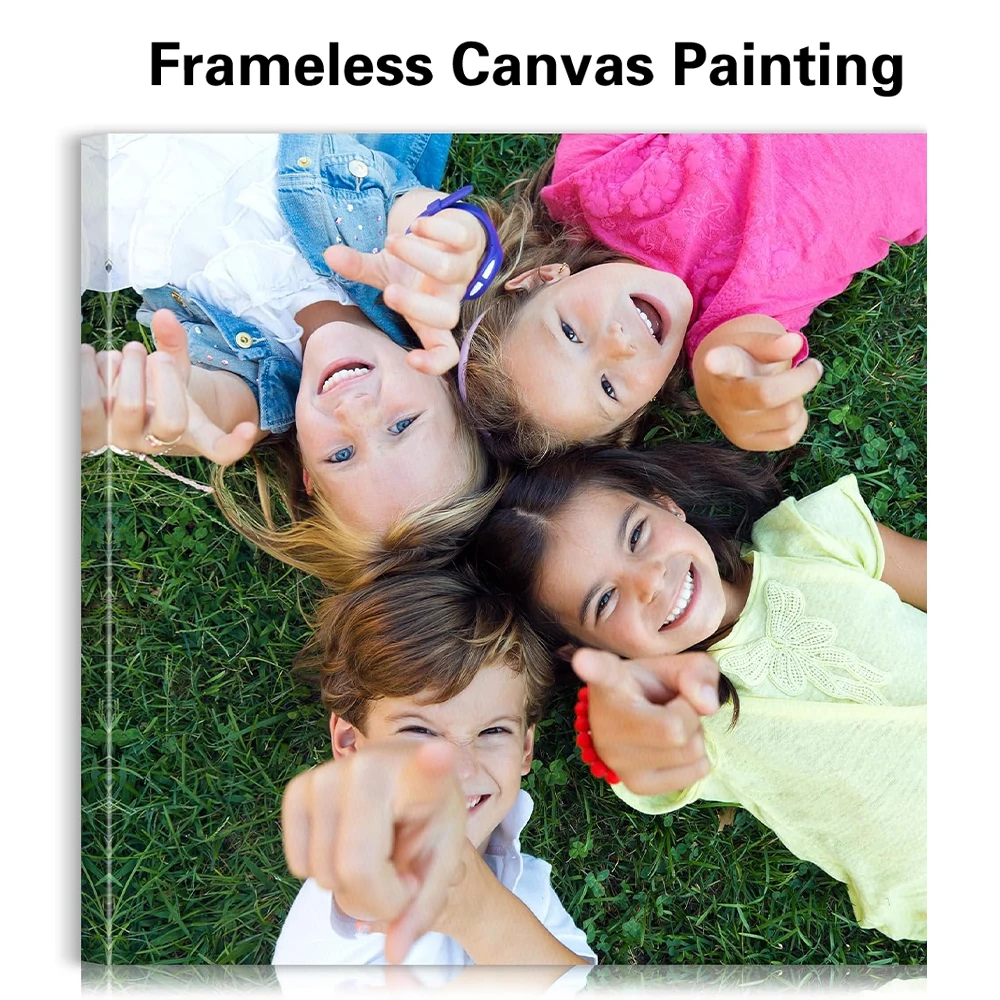 1pc Frameless Personalize Custom Photo child Posters And Prints Wall Art Canvas Painting Canvas Painting For Living Room