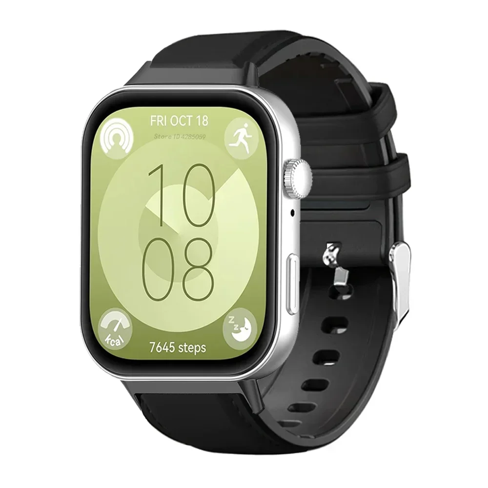 حزام سيليكون جلدي لساعة Huawei Watch Fit4 pro الذكية، حزام ساعة رياضي Correa لساعة Huawei Watch Fit3، ملحقات سوار
