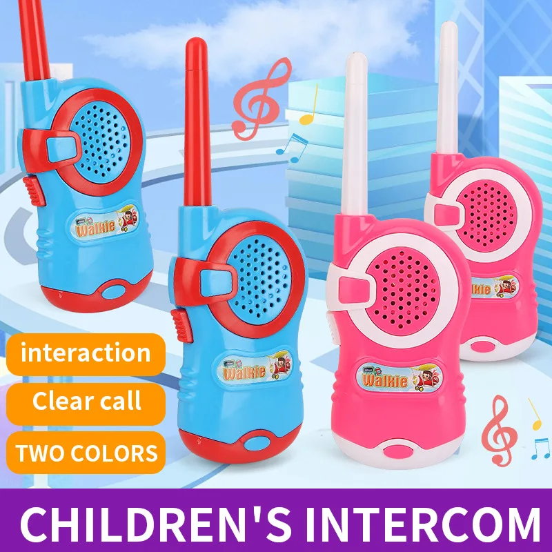 

Children Fun Interactive Playhouse Wireless Walkie-Talkie 1 Pair Of Indoor/Outdoor Two-Person Game Walkie-Talkie Toy Gift
