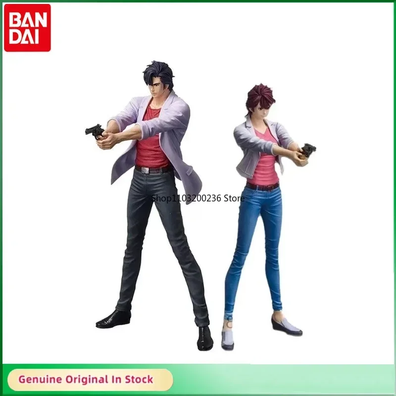 Bandai Original City Hunter Makimura Kaori Saeba Ryo MASTER STARS Anime Action Figure Desktop Ornaments Cartoon Figures Model