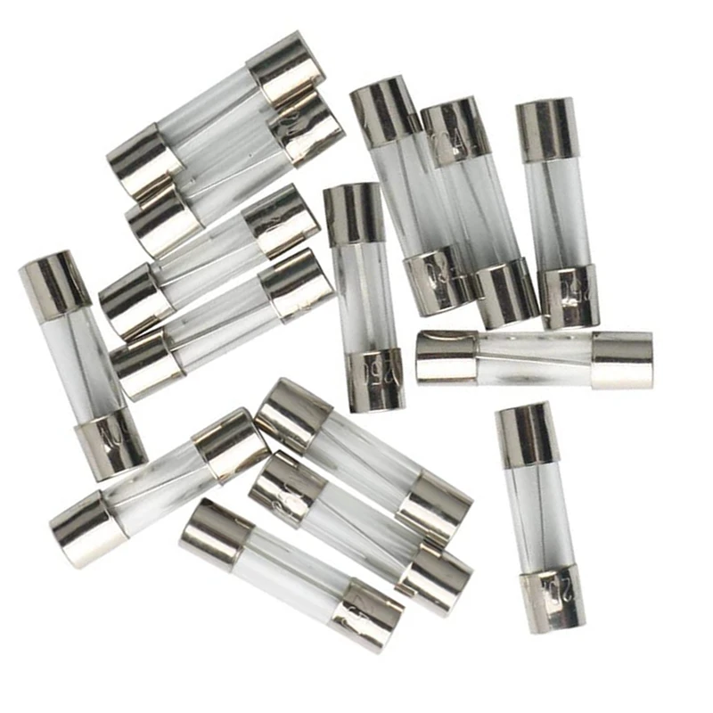 150 buah 5X20 sekering tabung kaca tiup cepat Kit berbagai macam sekering tabung kaca mobil