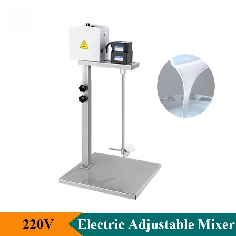 

Electric 220V Liquid Agitator Mixer Beverage Blender Laboratory Drum Mixer Stainless Steel Liquid Mixing Tool Commercial Use