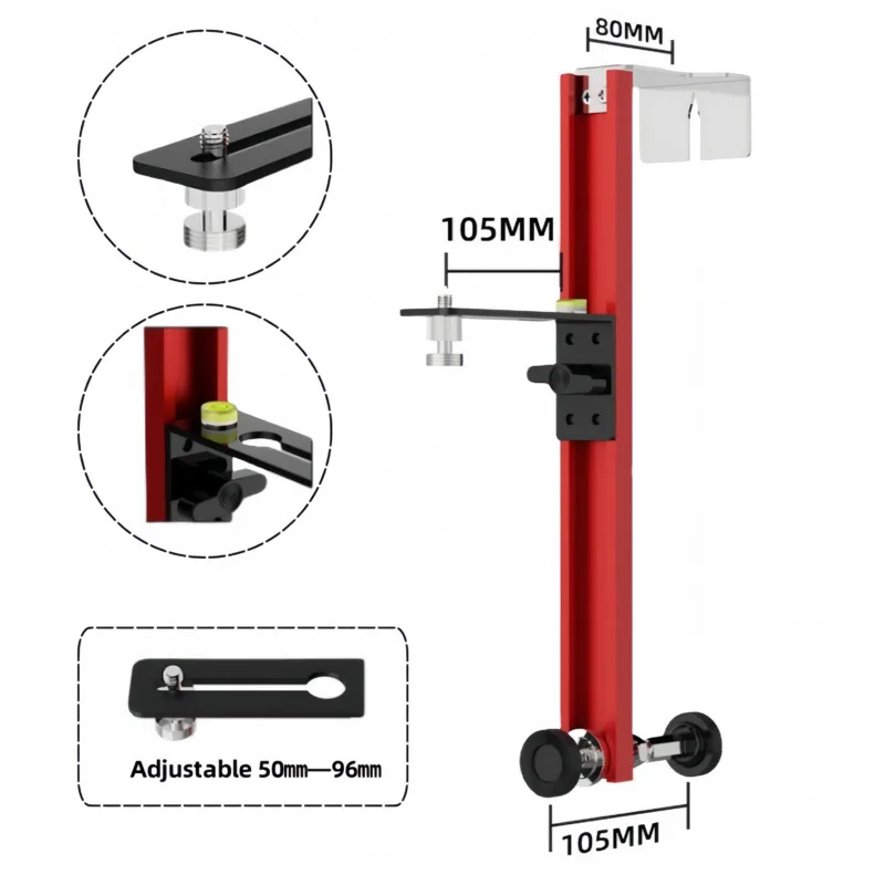 

Кронштейн для лазерного уровня для неправильной затирки настенной плитки Регулируемое настенное крепление Универсальный адаптер Поддержка вращающегося лазерного уровня