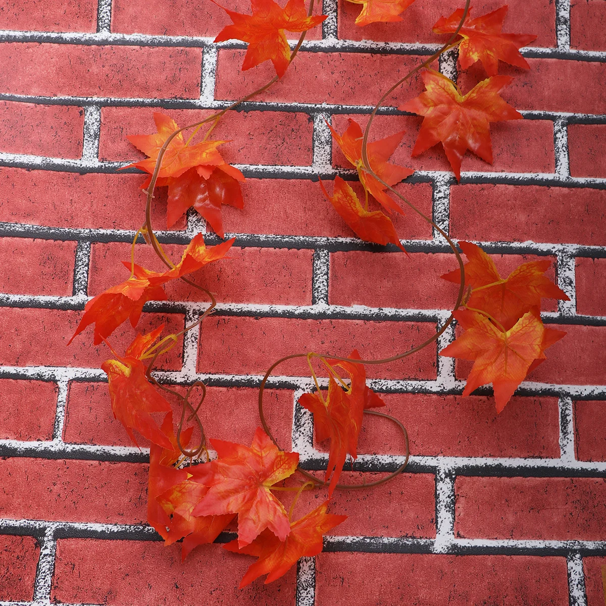 2 قطعة 2.4 متر ورقة القيقب الأحمر الكرمة جارلاند الاصطناعي سقوط يترك ديكور لحفل الزفاف معلقة ثنى عباءة المدخل مزار #4