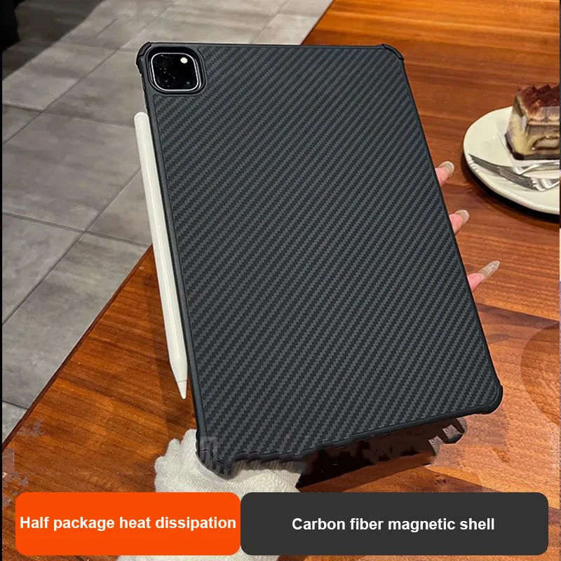 

Чехол из углеродного волокна для iPad 11th A16 Air 6-го поколения 11 дюймов Air 7 11 6 5 4 3Pro 2 1 10.2 9.7 10th 10.9 Mini 7 6 Air13 Pro 11 12.9 13