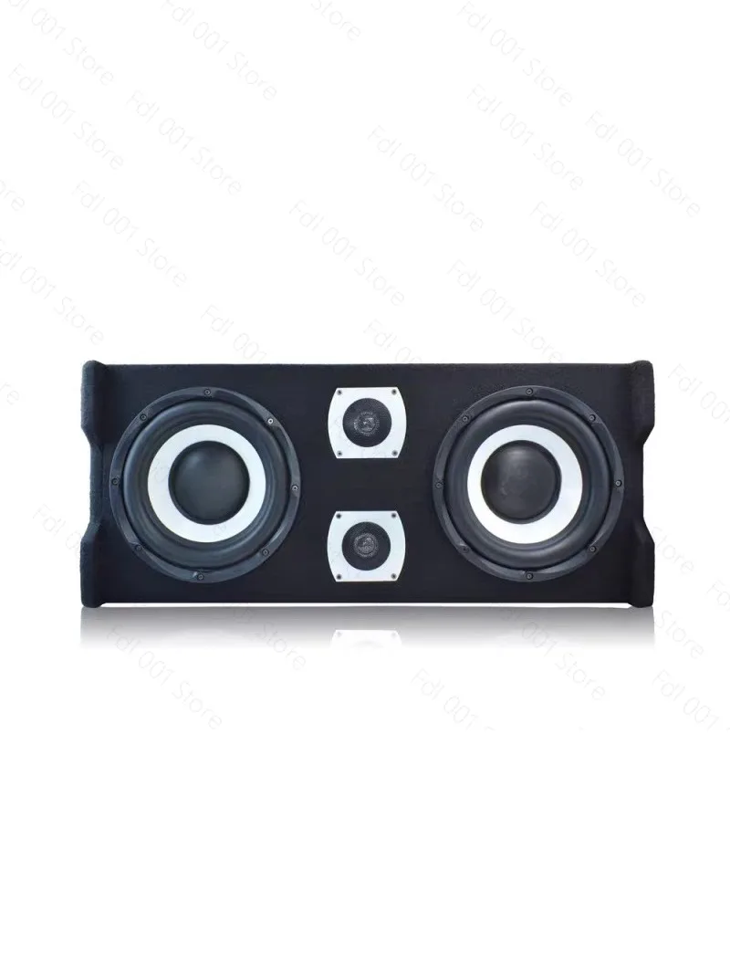Dual 10-inch 12-inch speaker car subwoofer car active with power amplifier with treble rear box high-power audio