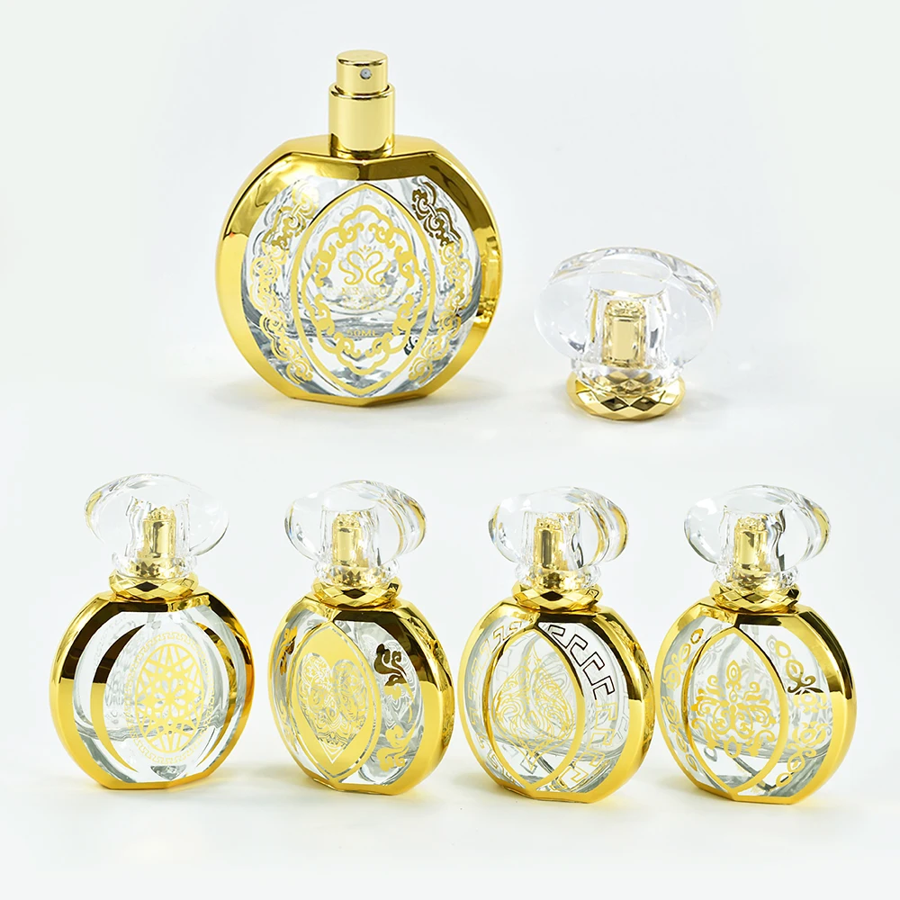 50ml Subpackage Perfume Spray Bottle Cosmetic Liquid Containers Refillable Travel Use Portable Perfume Subpackage Spray Bottle
