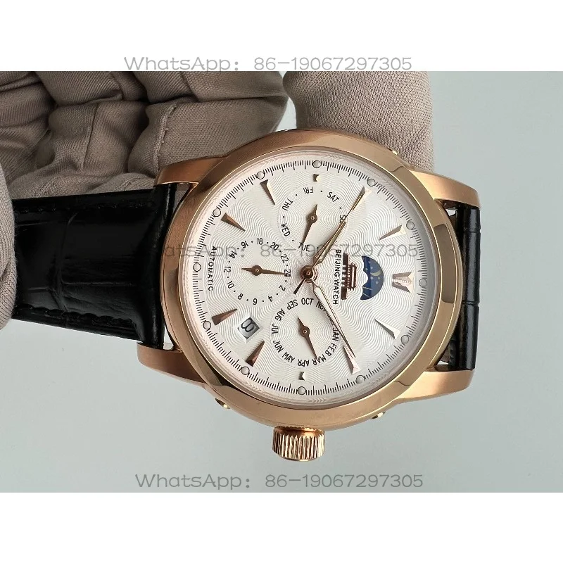 Rose Gold Edition of The Fully Automatic Mechanical Watch with Complicated Functions