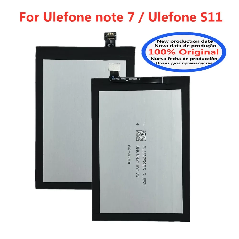 100% Оригинальный аккумулятор Ulefone S11 Note 7 для телефона Ulefone Note 7 / Ulefone S11 аккумулятор для смартфона аккумуляторы 3430 мАч