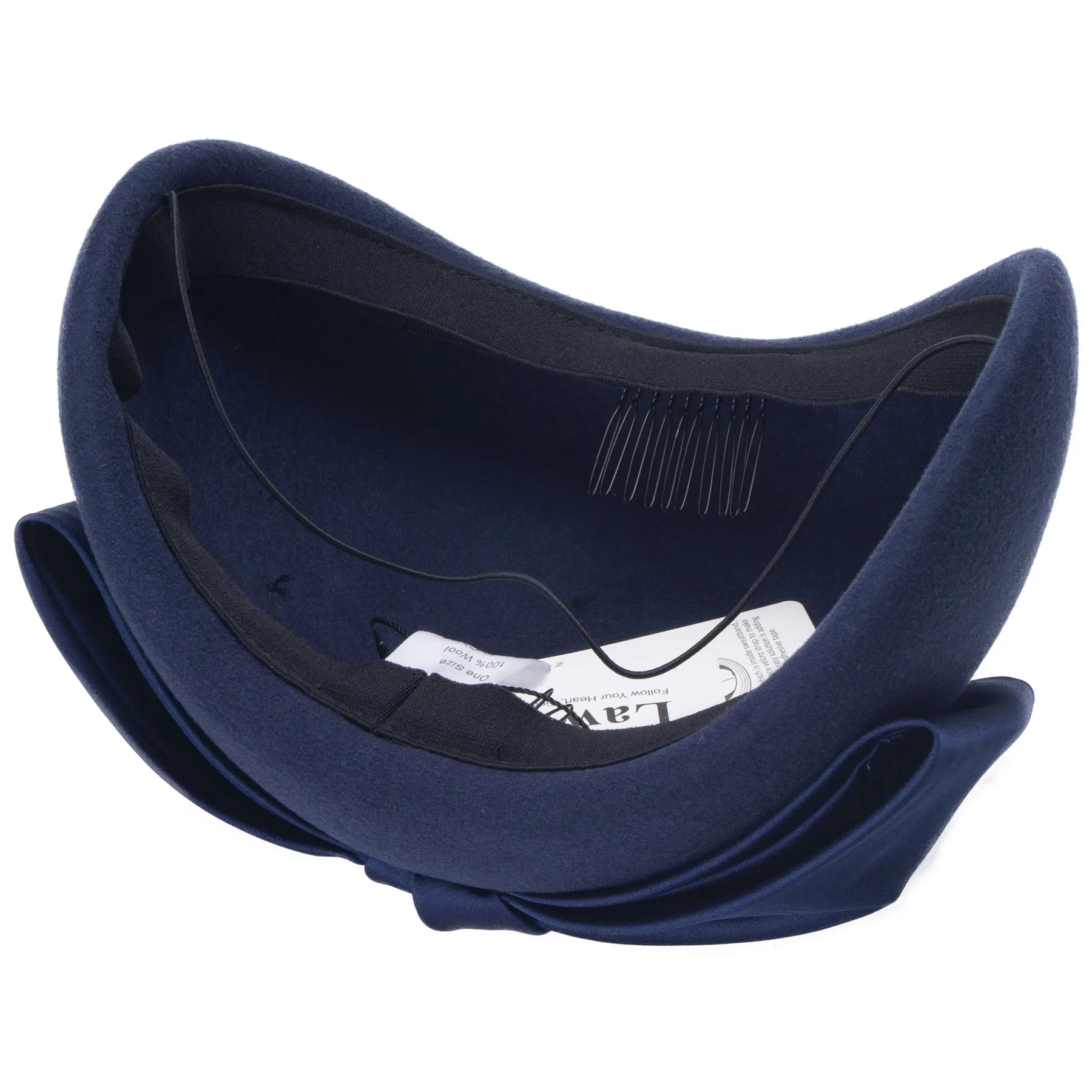 Lawliet Womens 1940s Vintage Look Wool Felt Tam Beret Casque Cocktail Pillbox Hat Church Fascinator A635