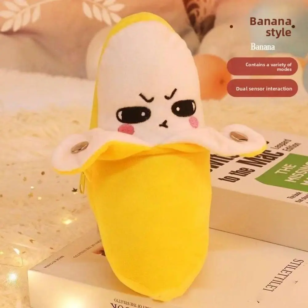 Interactive Musical Toy Sensing Beat Plush Toys Plush Toy Strawberry Fruit Sensing Beat Piano Fruit Musical Dooll Banana
