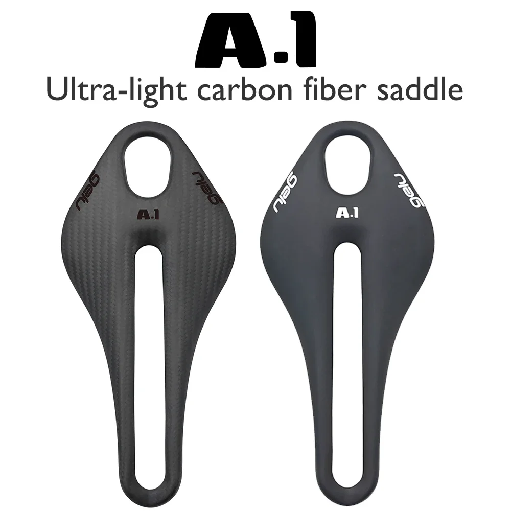 Carbon Saddle for Mountain Bike, Front Seat Cushion, Road Gravel, A.1, MTB, Cycling Accessories, Bicycle Parts, 255*124mm