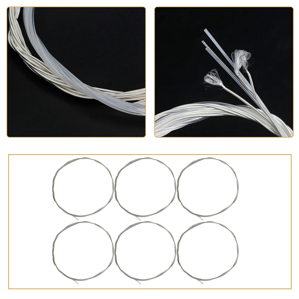 

1Set Universal Metal Guitar Strings Durable Folk Acoustic Replacement Accessories Precise Tuning Rich Resonance