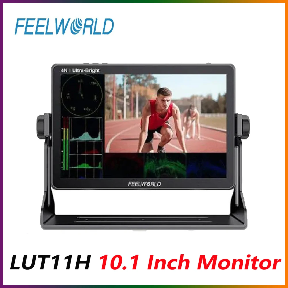 

FEELWORLD LUT11H 10.1 Inch Monitor Ultra Bright 2000nit Field Monitor Touch Screen 4K HDMI-compatible For DSLR Camera