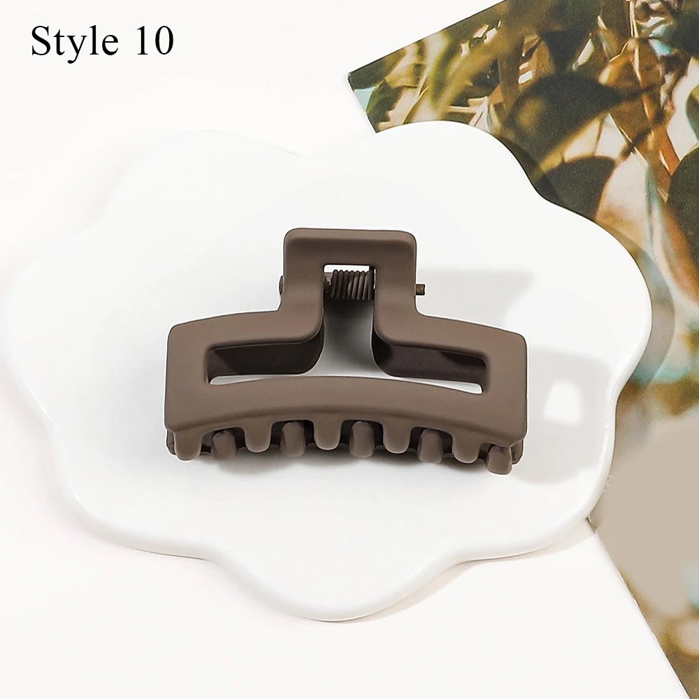 Korean Hair Clips For Women Matte Frosted Small Hair Claws Chic Headwear Hairpin Crab Barrette Little Shark Clip Girl Hair Decor