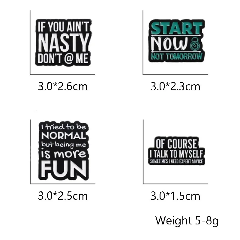 Quotes Enamel Pins If You Ain't Nasty Don't @ Me Brooch Lapel Badges Jewelry Gift for Friends Kids