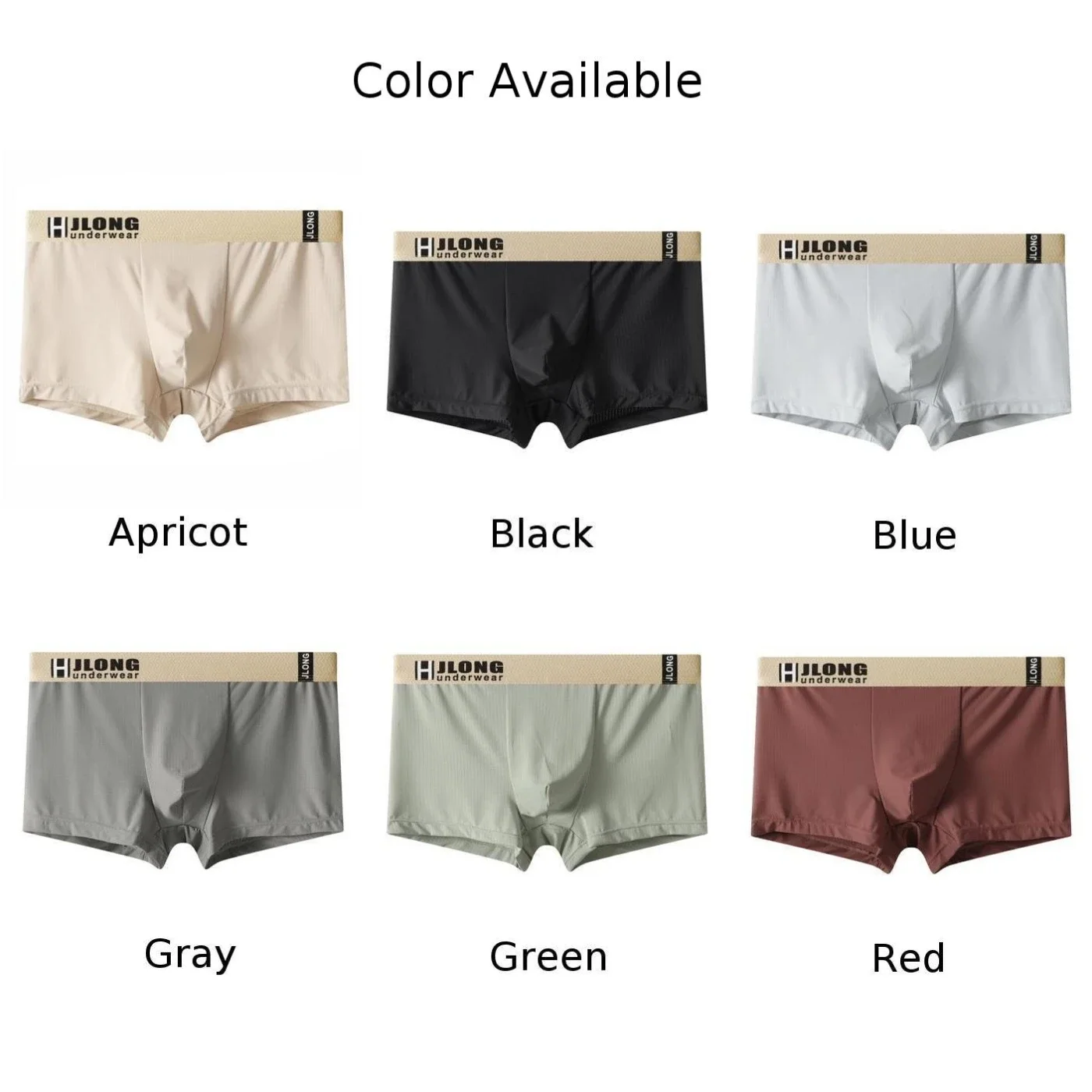 Men's Sexy Mid-Rise Solid Color Underwear Briefs - Thin Elastic Ice Silk Material, Breathable & Skin-Friendly For All-Day Comfor