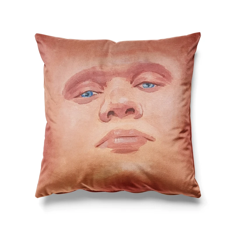 Aertemisi 18'' x 18'' Smug Erling Haaland Face Square Throw Pillow Cushion Covers Cases Pillowcases for Sofa 45cm x 45cm