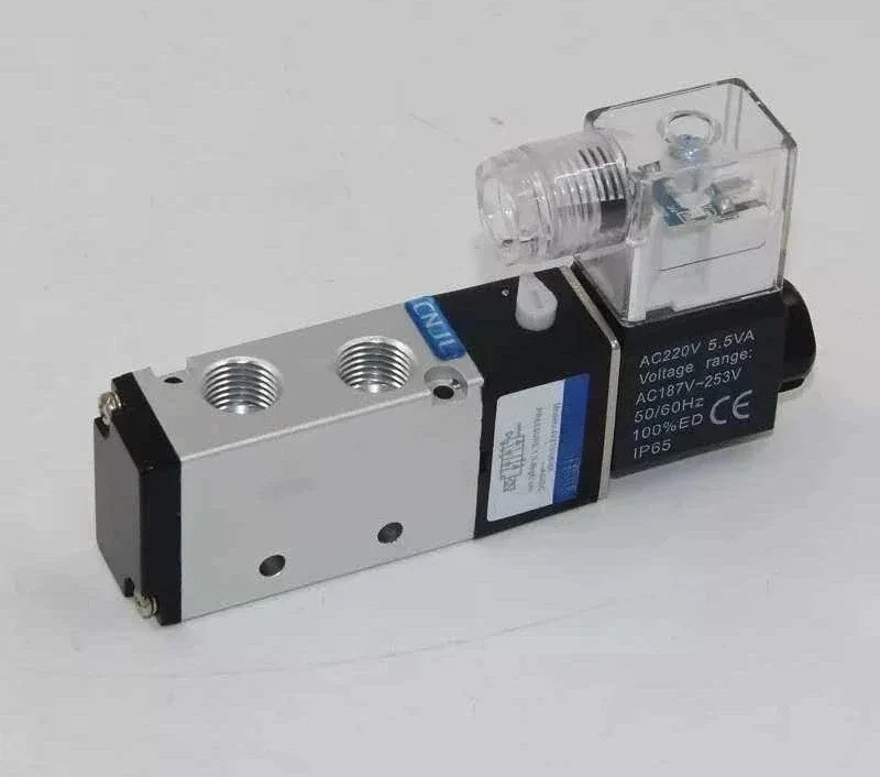 Limited Offer 4V210-08 Single Control Solenoid Valve, 5/2 Way Pneumatic Valve With Sealing Ring
