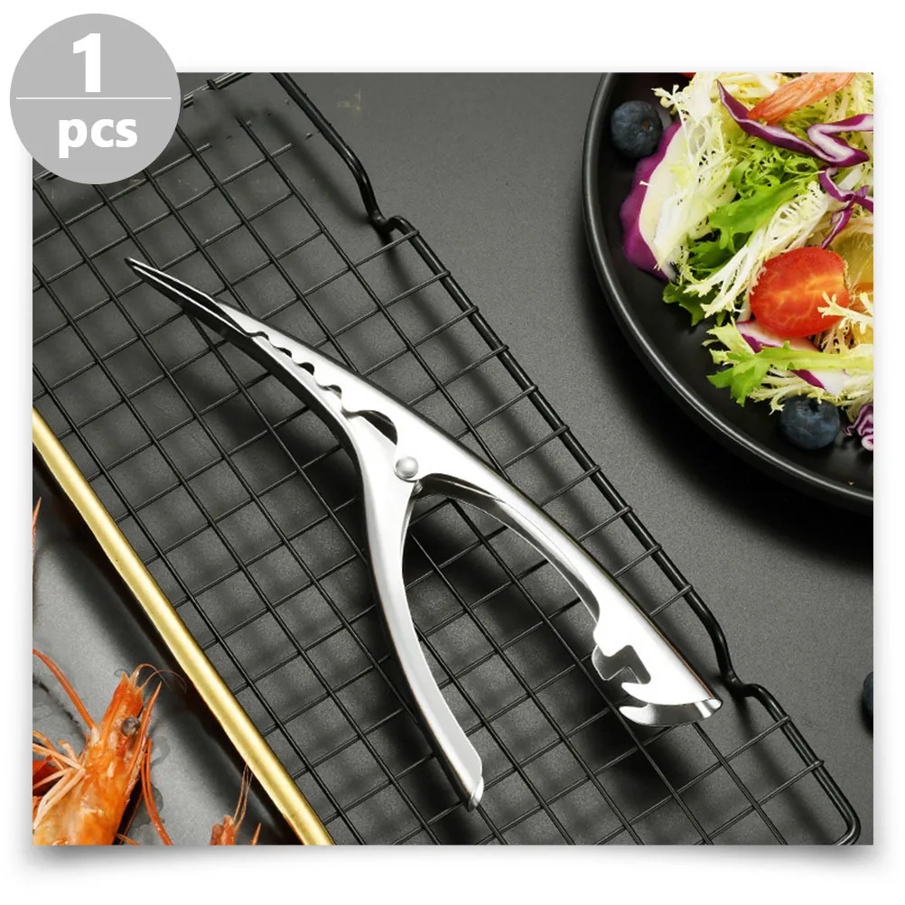 

1Pcs Stainless Steel Shrimp Shell Peeler Arc Design Kitchen Tool Shrimp Peeling Tool Bottle Opener Bottle Opener