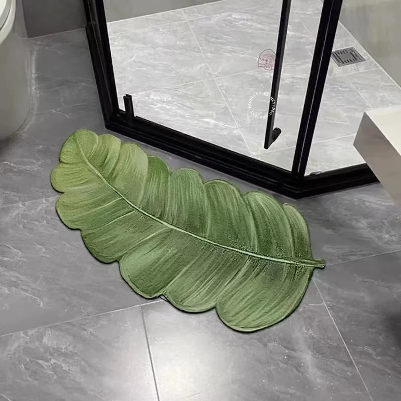 Bathroom Floor Mat Quick Drying Water Absorbing Floor Mat Anti Slip Washbasin Toilet Entrance Household Carpet