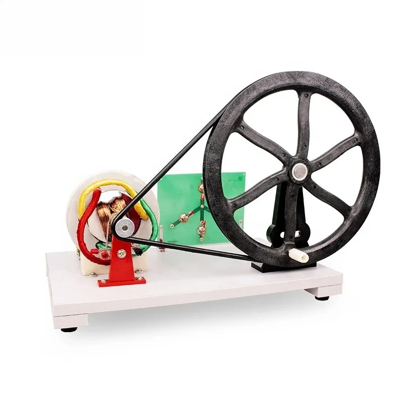 Portable Hand Driven 3 Phase AC Generator Emergency Manual  Generator for Outdoor Education Experiment