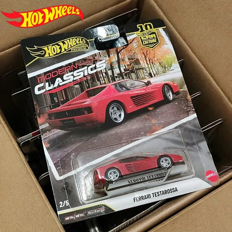 

Коллекционная модель автомобиля Hot Wheels Premium FPY86-S 2026 года: Toyota, Ferrari Testarossa, Porsche 993 GT2, Mazda, масштаб 1:64, литая под давлением