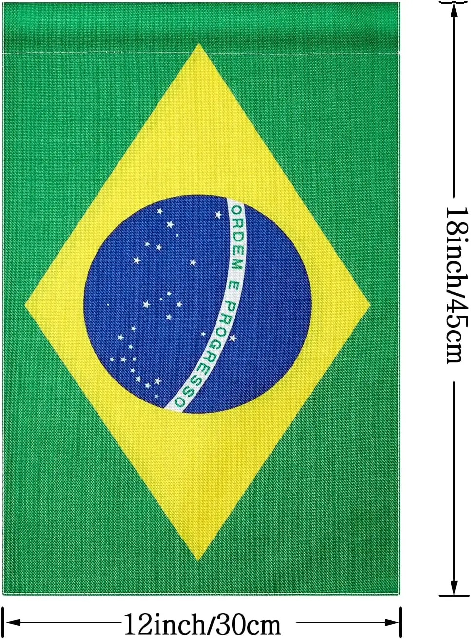Brazil Brazilian Garden Flag Indoor Outdoor Decoration Flags,For Yard Outside 12 x 18 Inches,Double-Sided,DIY Celebration. Z IIC