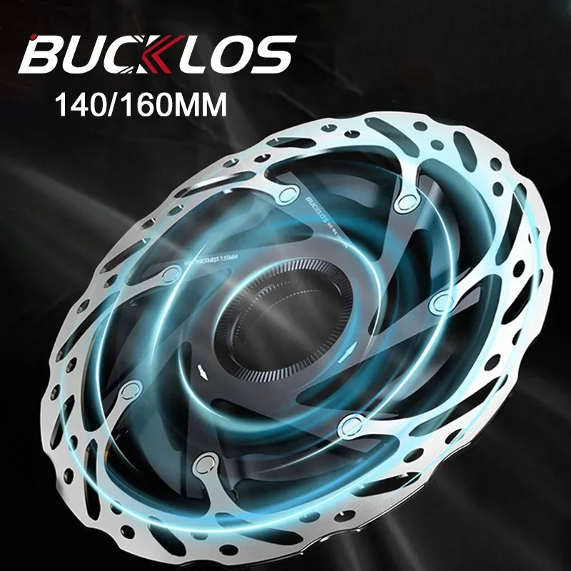 

BUCKLOS Centerlock Disc Brake Rotor 140mm 160mm MTB Disc Brake Rotors Center Lock Bicycle Hydraulic Disc Brake Rotors
