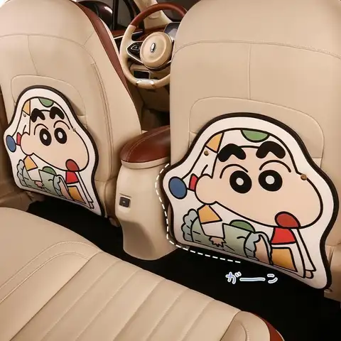 만화 귀여운 자동차 시트 등받이 킥 매트 보호대 (어린이용 자동차 뒷좌석 킥 방지 패드, 내마모성 방오 보호)