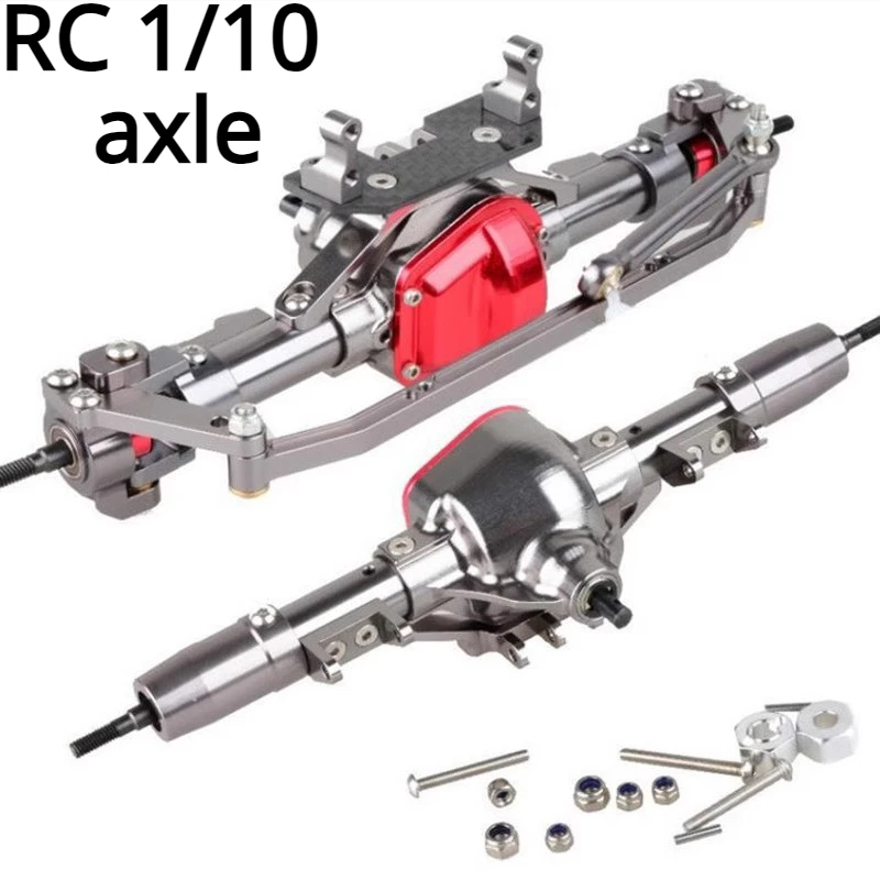 Metal front and rear axle assembly Reverse transmission axle For 1/10 RC Crawler Car SCX10 90046 90047 D90Upgrade Accessories