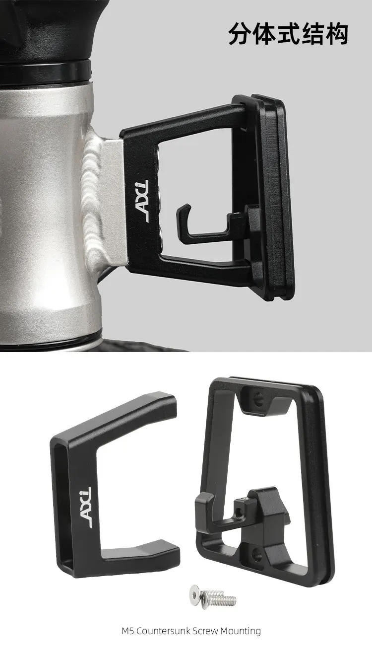 AXI Faltrad-Vordertasche Erhöhter Sockel Aluminiumlegierung Vorderradträger-Adapter Erhöhung für Dahon Brompton Faltrad – Detail 25