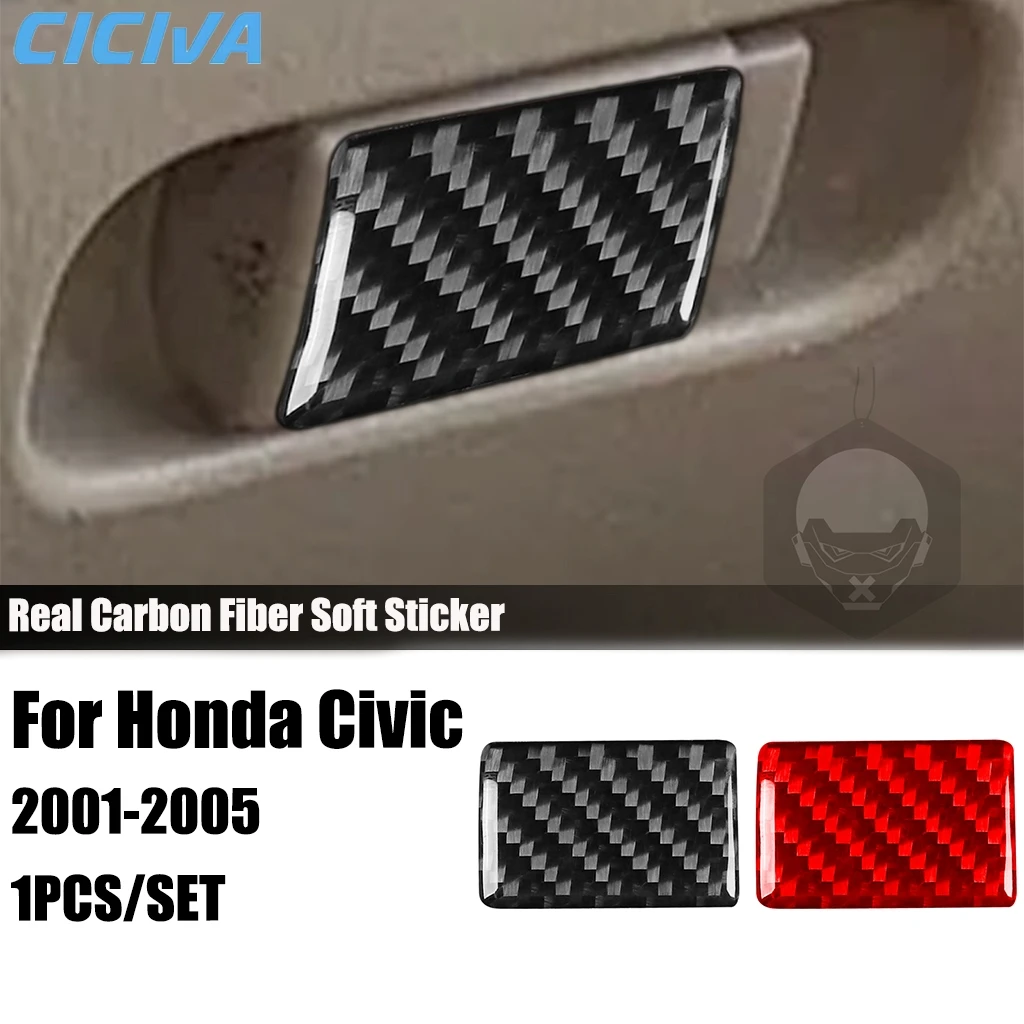 

Автомобильные аксессуары из углеродного волокна, ручка для хранения перчаток, модифицированная внутренняя отделка, наклейка для Honda Civic 2001, 2002, 2003, 2004, 2005,