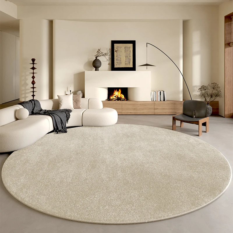 Minimalist Round Plush Rug 4