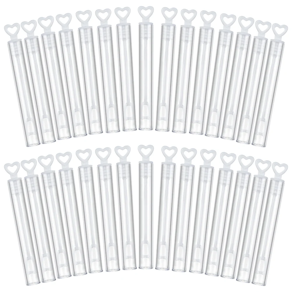 30 Pcs Water Empty Bubble Wands Bottle Mini Empty Toys Refillable Party Wedding Kids Blow Play Outdoor Fun